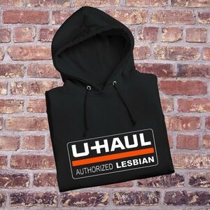 Uhaul Authorized Lesbian LGBT Funny Pullover Hoodie Sweatshirt